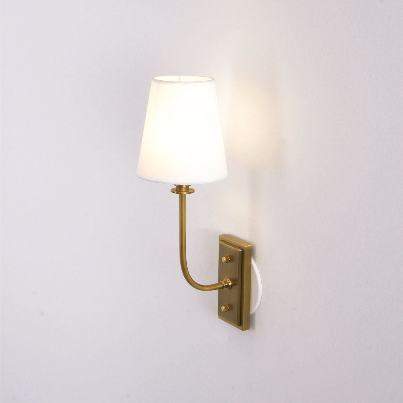 Silva Tapered Modern Fabric Wall Light