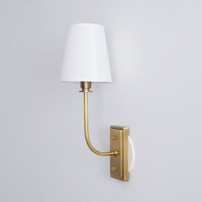 Silva Tapered Modern Fabric Wall Light