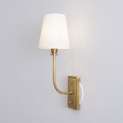 Silva Tapered Modern Fabric Wall Light