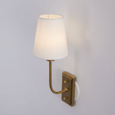 Silva Tapered Modern Fabric Wall Light