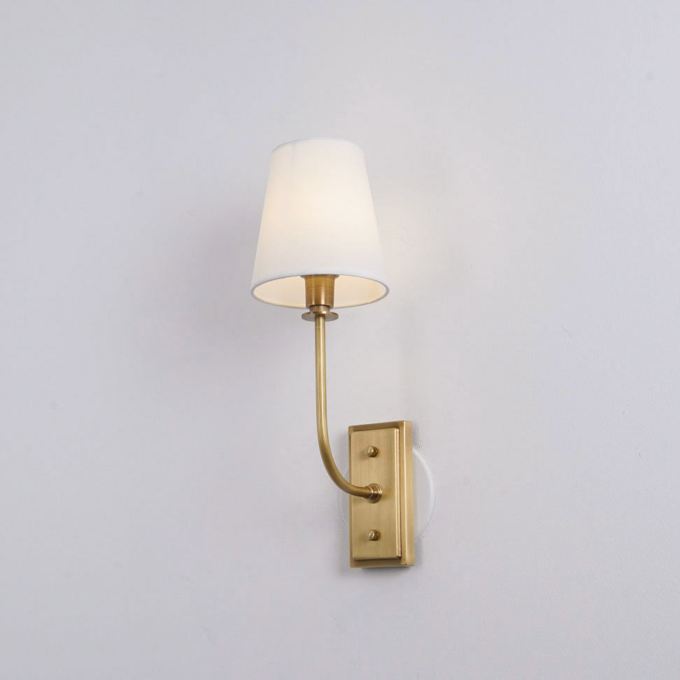 Silva Tapered Modern Fabric Wall Light