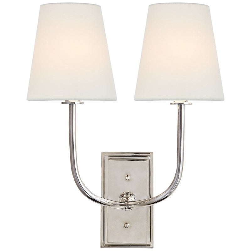 Silva Tapered Modern Fabric Wall Light