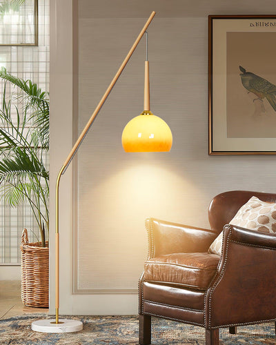 Catalil Retro Glass Floor Lamp