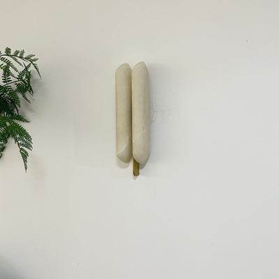 Husk Alabaster Wall Sconce