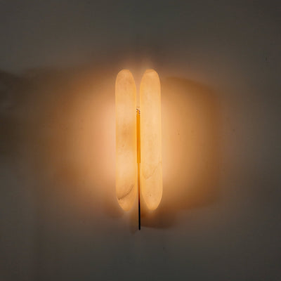Husk Alabaster Wall Sconce