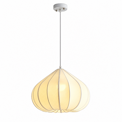 Fallowmere Ribbed Stretch Fabric Pendant Lamp