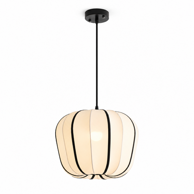 Fallowmere Ribbed Stretch Fabric Pendant Lamp