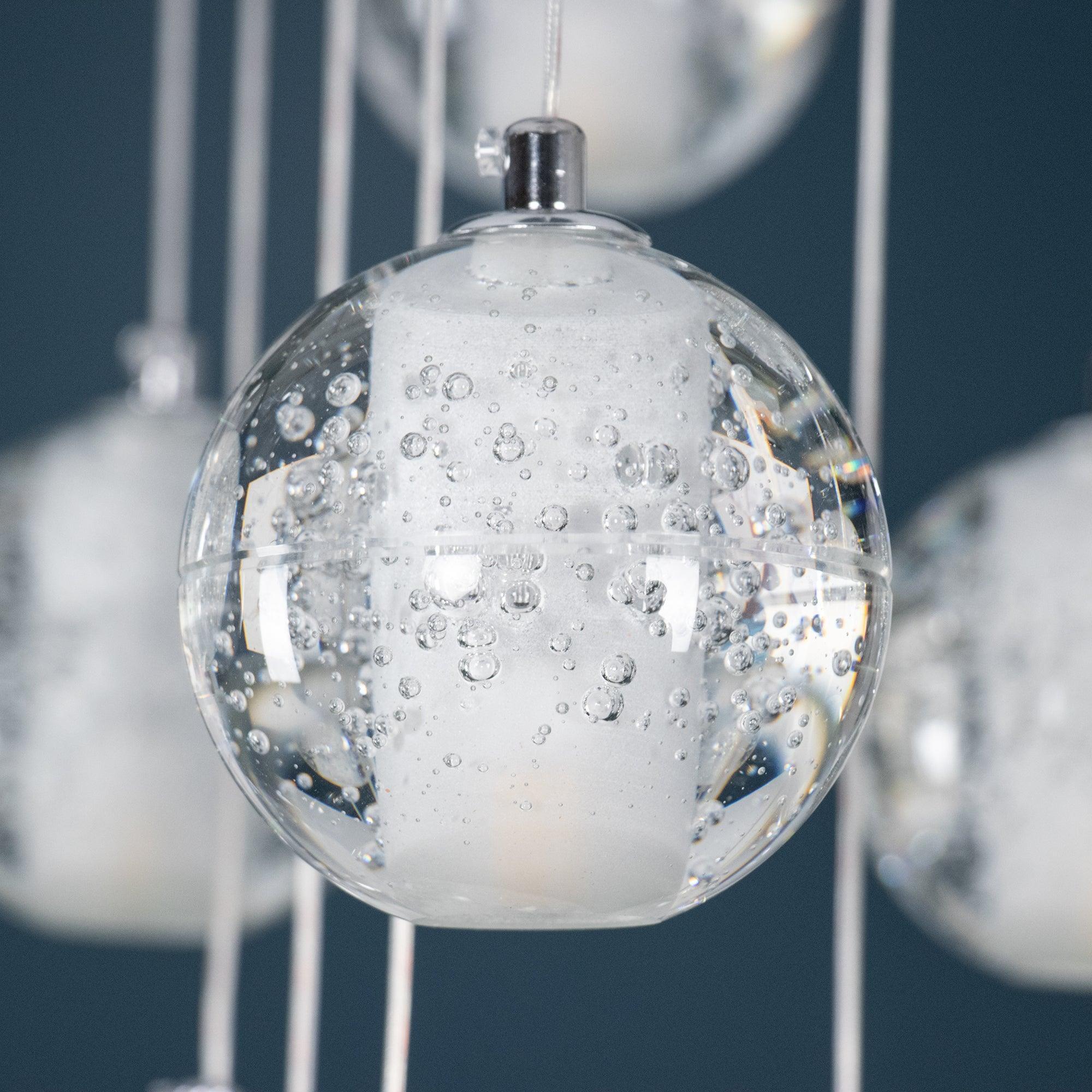 Crystal Bubble Cluster Pendant Light