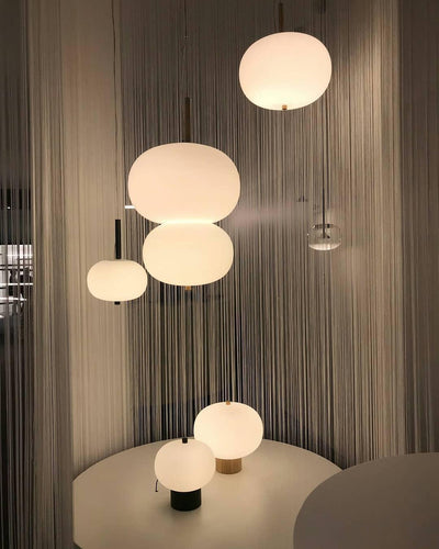 Jaldes Wood & Glass Table Lamp