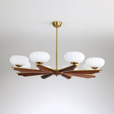 Uzoror Traditional Elegance Vintage Wood Chandelier