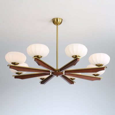 Uzoror Traditional Elegance Vintage Wood Chandelier