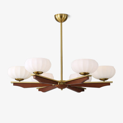 Uzoror Traditional Elegance Vintage Wood Chandelier