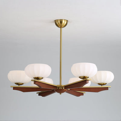 Uzoror Traditional Elegance Vintage Wood Chandelier