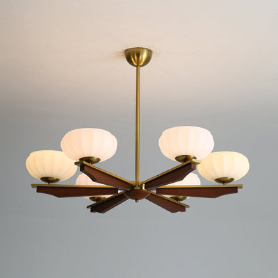 Uzoror Traditional Elegance Vintage Wood Chandelier