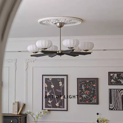 Uzoror Traditional Elegance Vintage Wood Chandelier