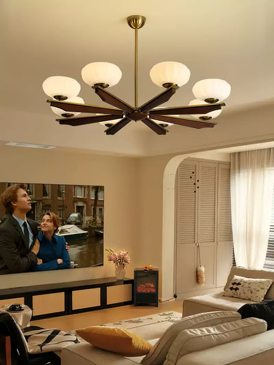 Uzoror Traditional Elegance Vintage Wood Chandelier
