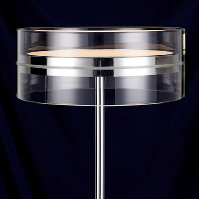Lioreette Chrome & Glass Table Lamp