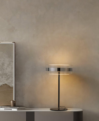 Lioreette Chrome & Glass Table Lamp