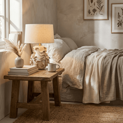 Elieielle Ruffled Ceramic Table Lamp