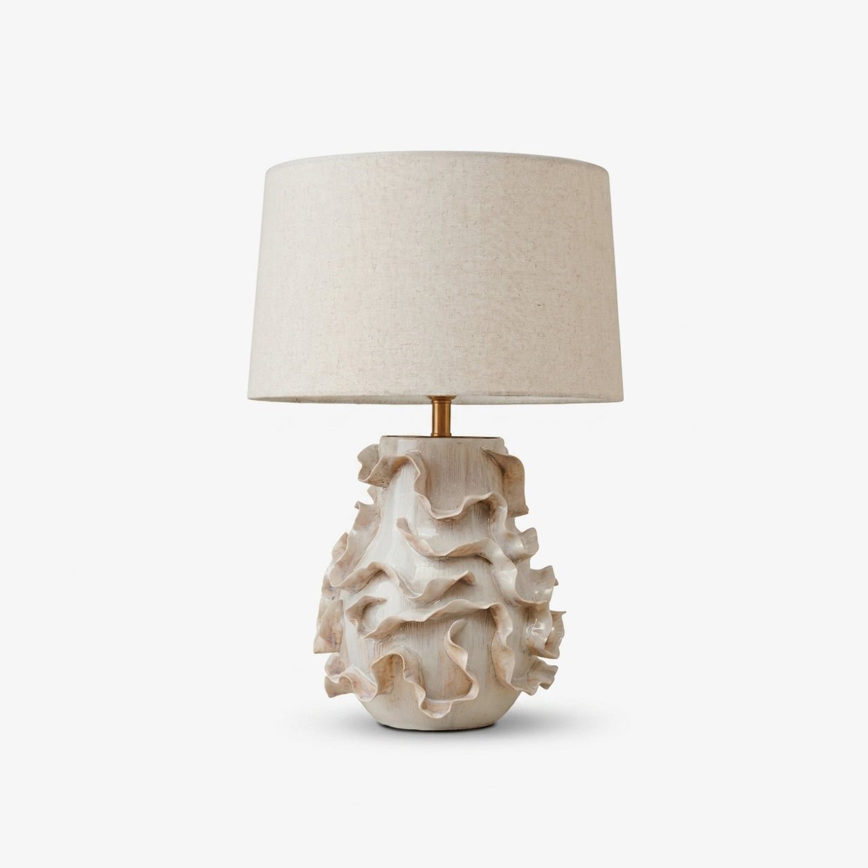 Elieielle Ruffled Ceramic Table Lamp