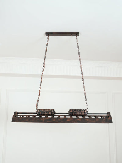 Mael Chandelier Industrial Rectangular Frame
