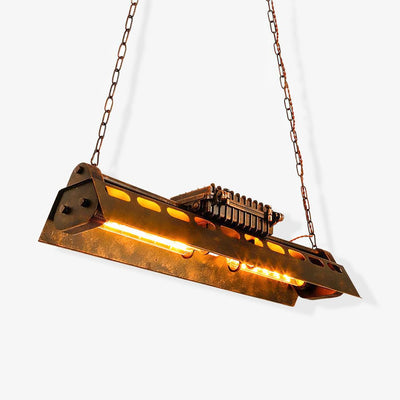 Mael Chandelier Industrial Rectangular Frame