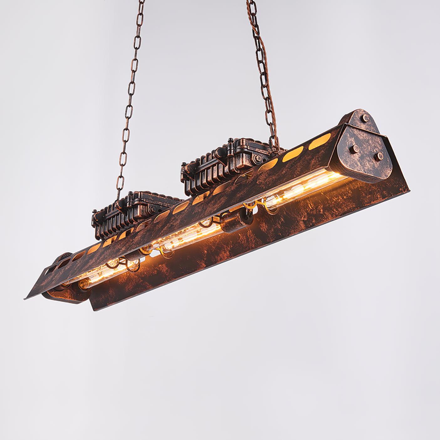 Mael Chandelier Industrial Rectangular Frame