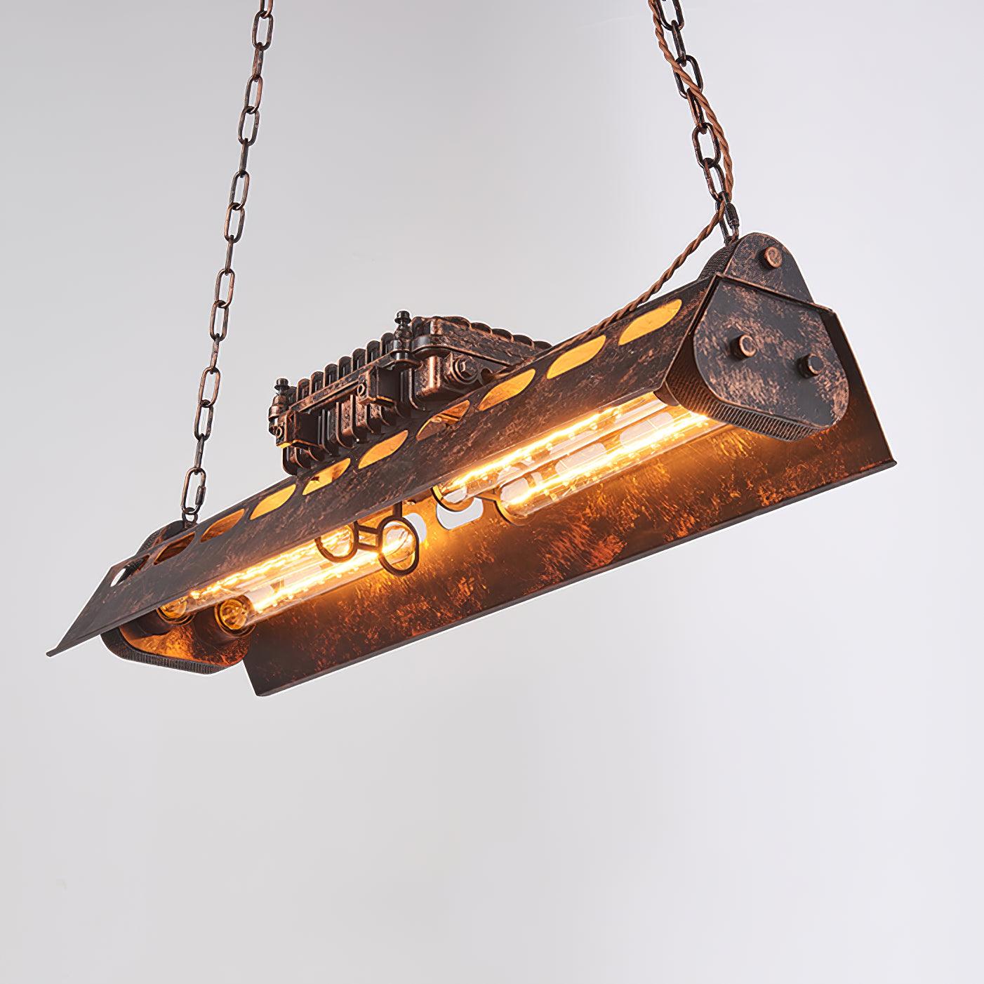 Mael Chandelier Industrial Rectangular Frame