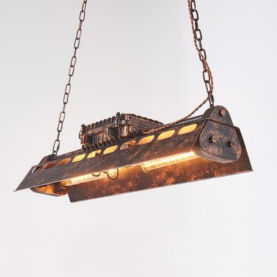 Mael Chandelier Industrial Rectangular Frame