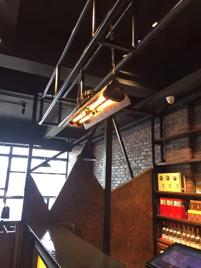 Mael Chandelier Industrial Rectangular Frame