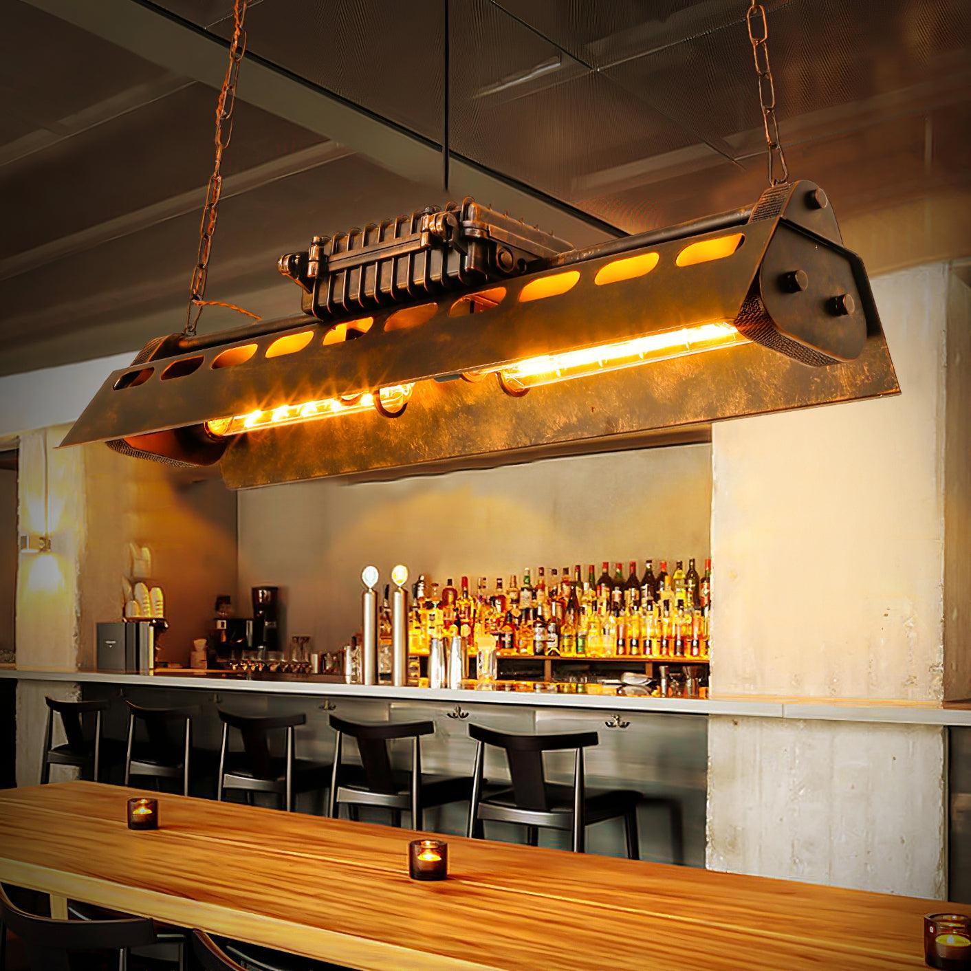Mael Chandelier Industrial Rectangular Frame