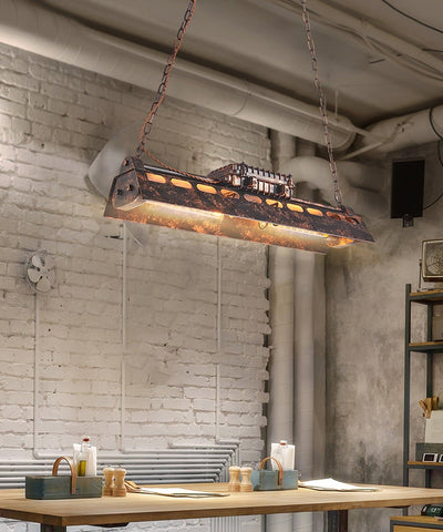 Mael Chandelier Industrial Rectangular Frame
