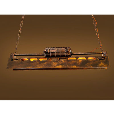 Mael Chandelier Industrial Rectangular Frame