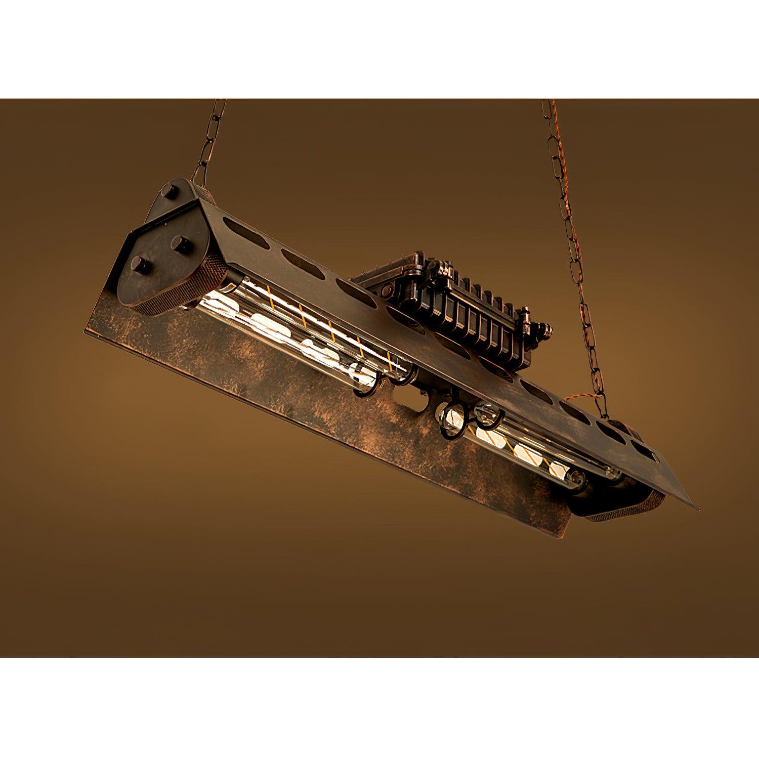 Mael Chandelier Industrial Rectangular Frame