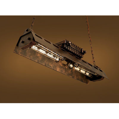 Mael Chandelier Industrial Rectangular Frame