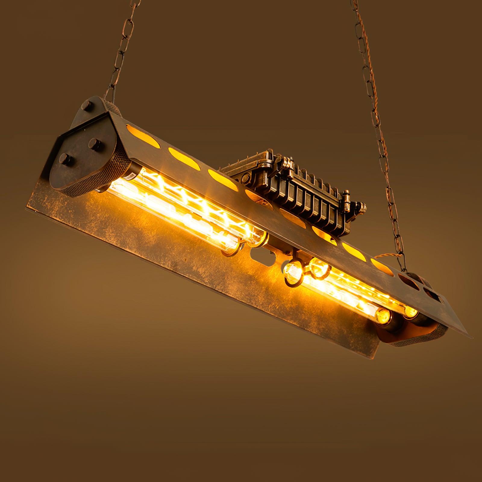Mael Chandelier Industrial Rectangular Frame