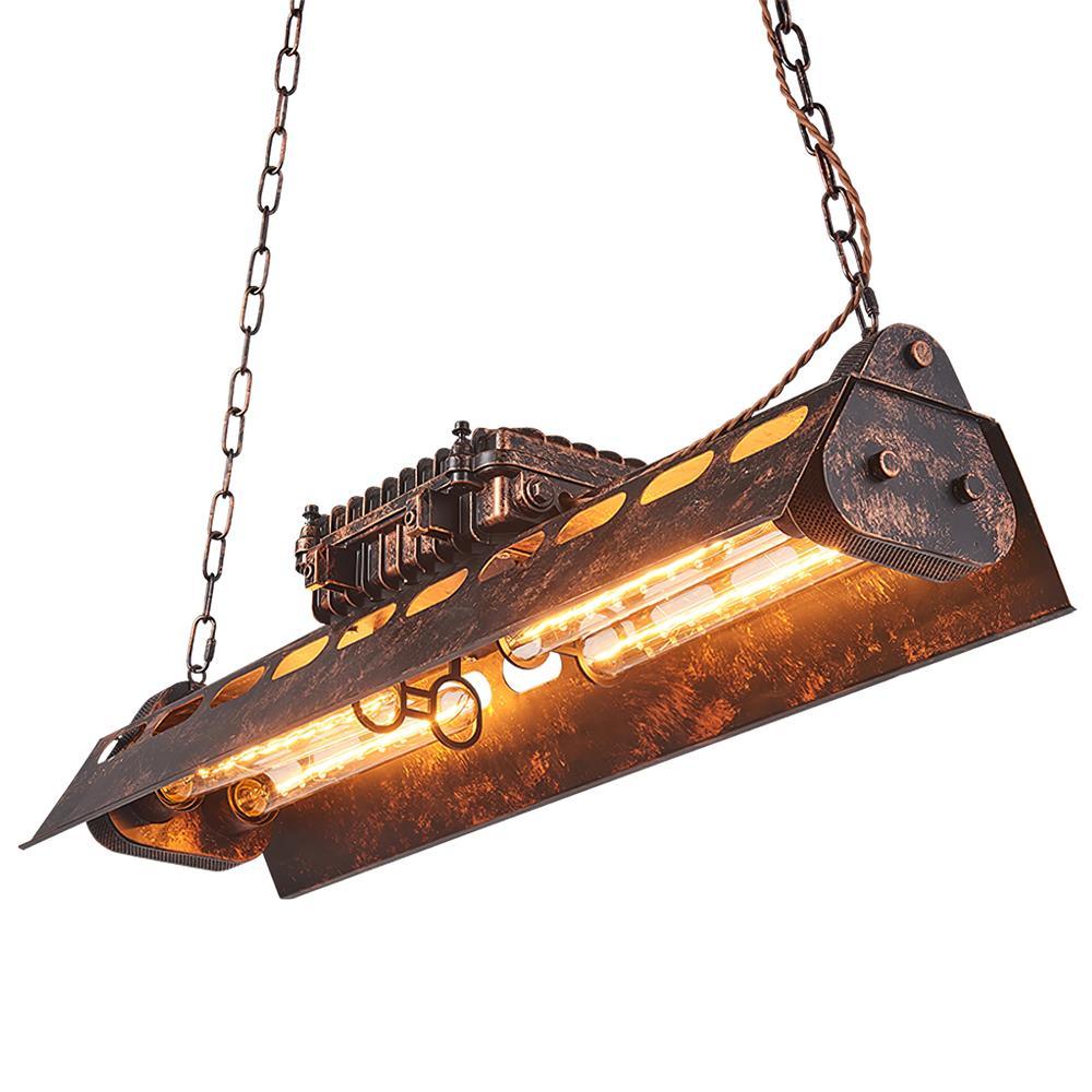 Mael Chandelier Industrial Rectangular Frame