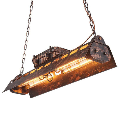 Mael Chandelier Industrial Rectangular Frame