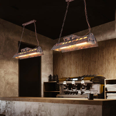 Mael Chandelier Industrial Rectangular Frame