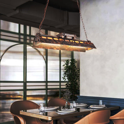 Mael Chandelier Industrial Rectangular Frame