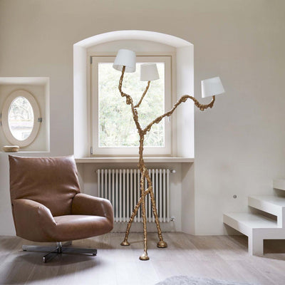 Dendria Triple-Arm Branch Sculptural Floor Lamp