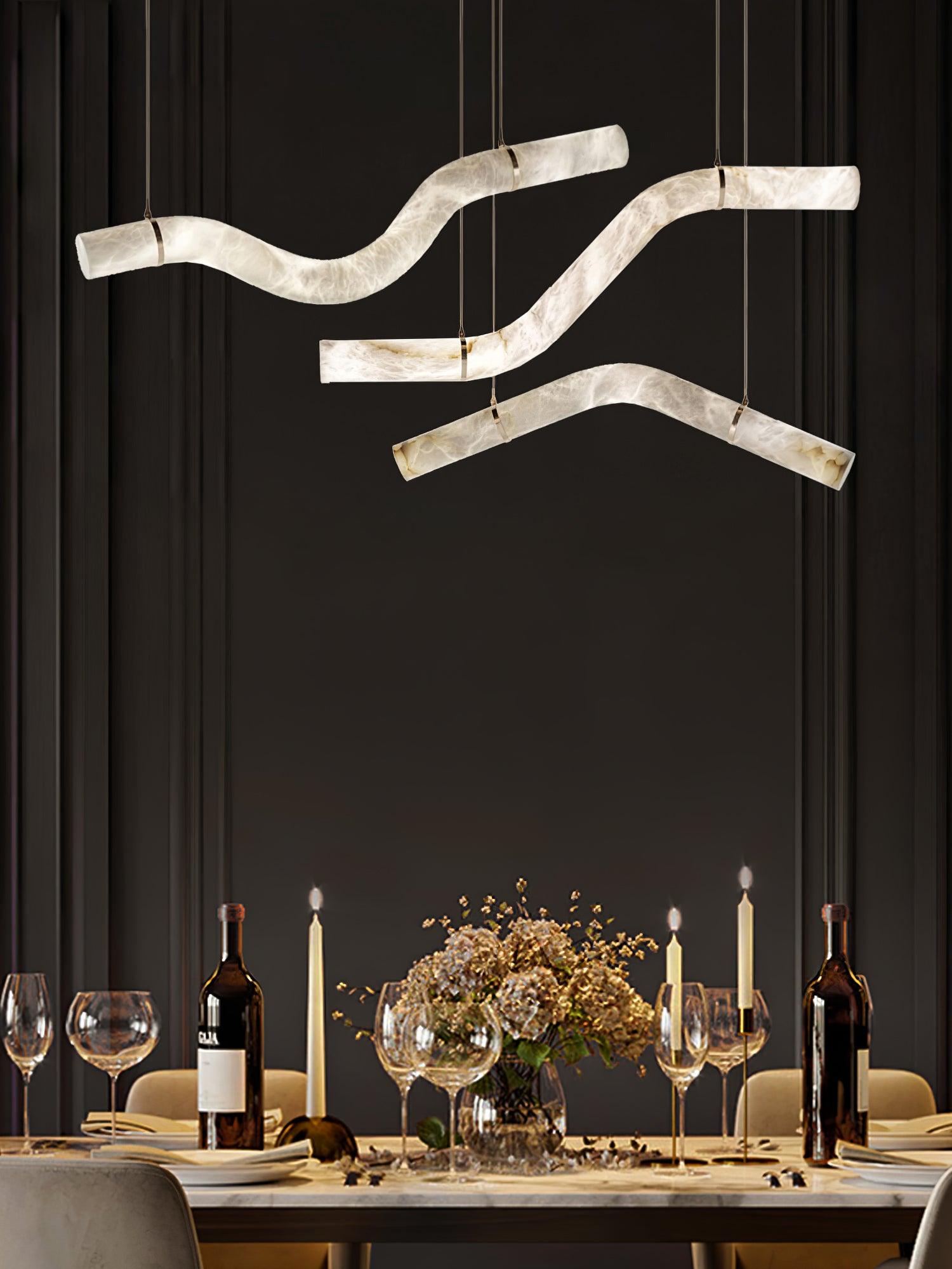 Luste Alabaster Closed-loop Pendant Light Chandelier