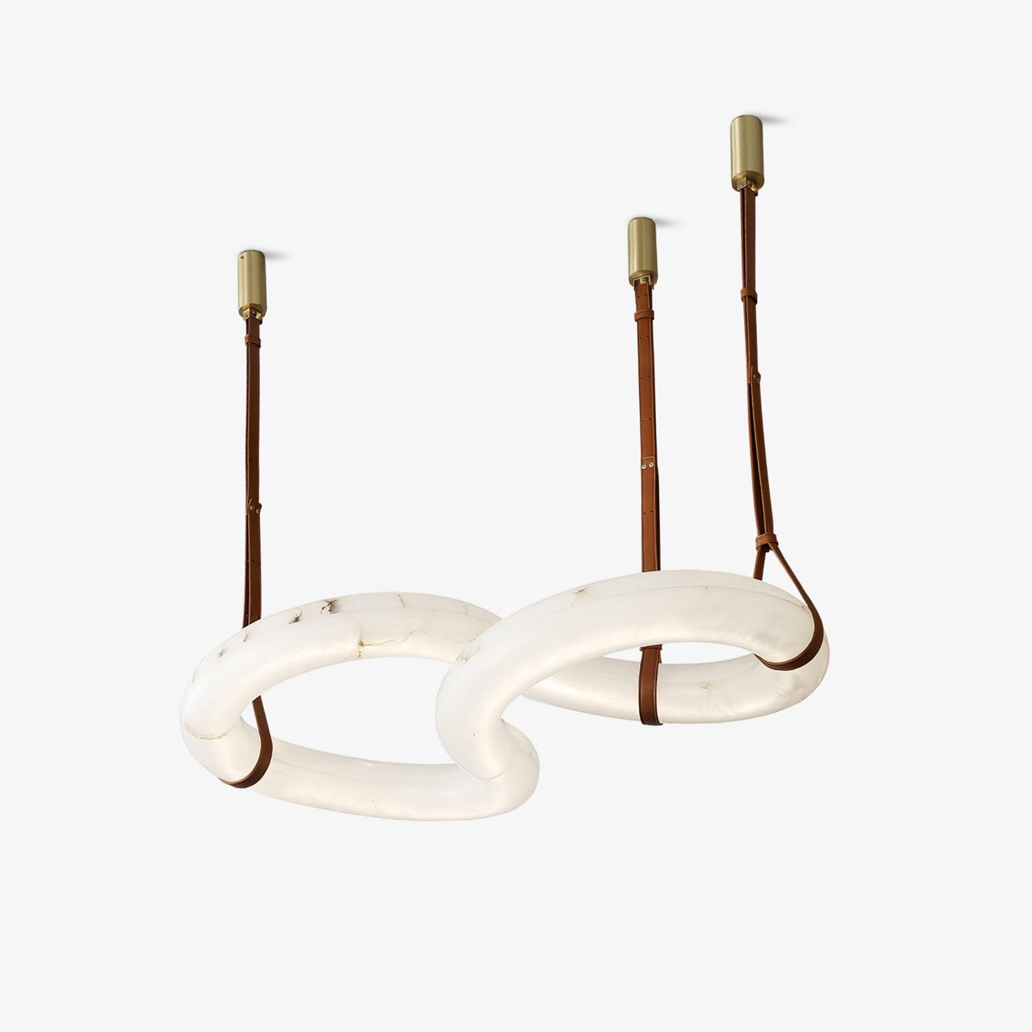 Luste Alabaster Closed-loop Pendant Light Chandelier