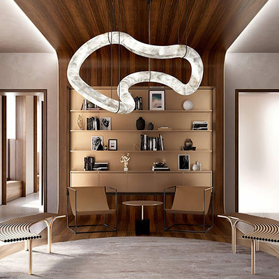 Luste Alabaster Closed-loop Pendant Light Chandelier
