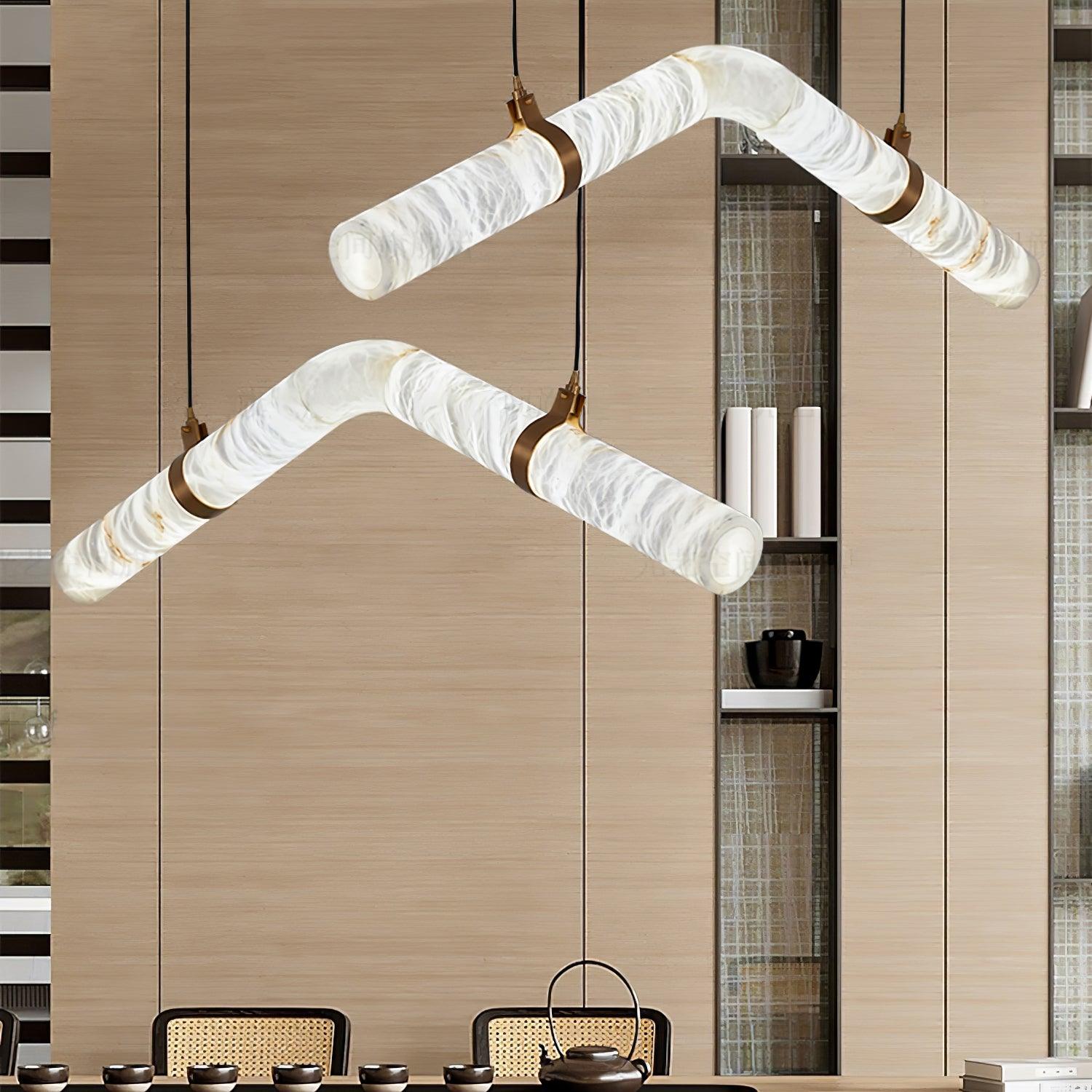 Luste Alabaster Closed-loop Pendant Light Chandelier