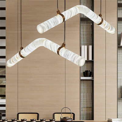Luste Alabaster Closed-loop Pendant Light Chandelier