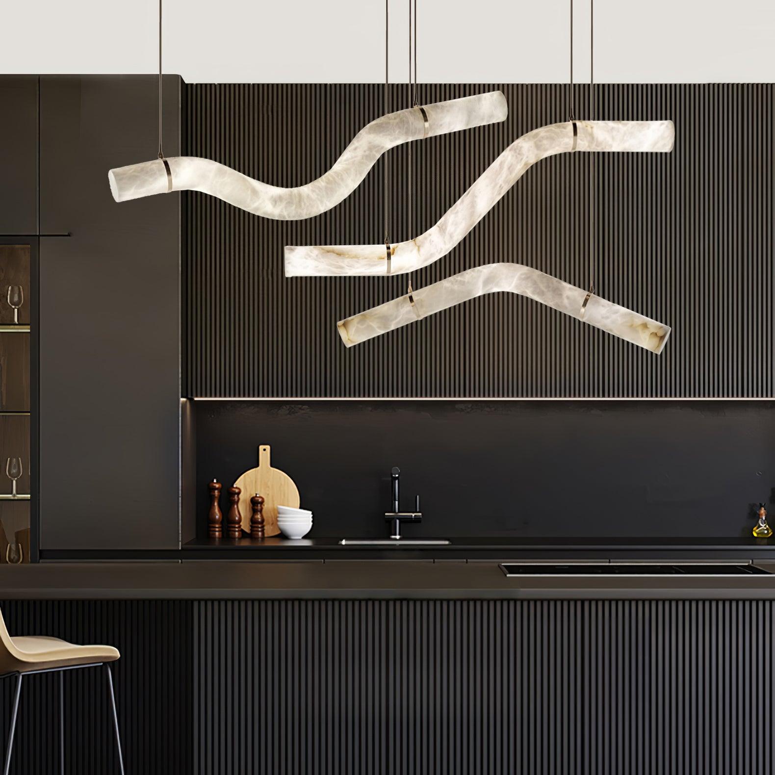 Luste Alabaster Closed-loop Pendant Light Chandelier