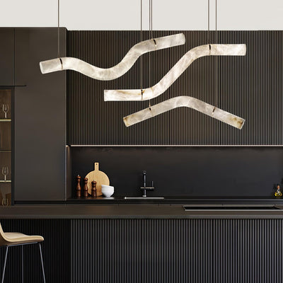 Luste Alabaster Closed-loop Pendant Light Chandelier