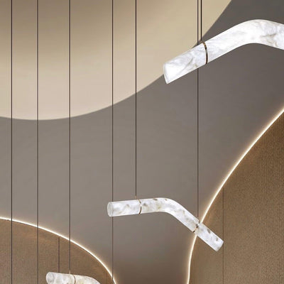 Luste Alabaster Closed-loop Pendant Light Chandelier