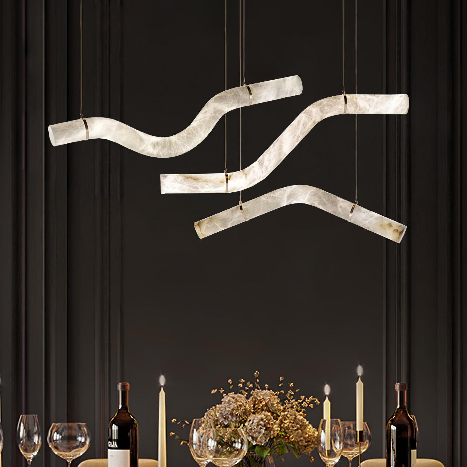 Luste Alabaster Closed-loop Pendant Light Chandelier